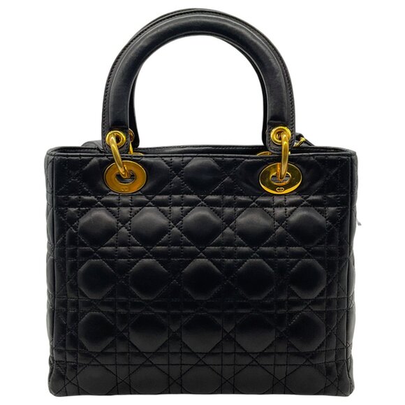 Christian Dior Vintage 1997 Black Cannage Medium Lady Dior Bag - Picture 3 of 11